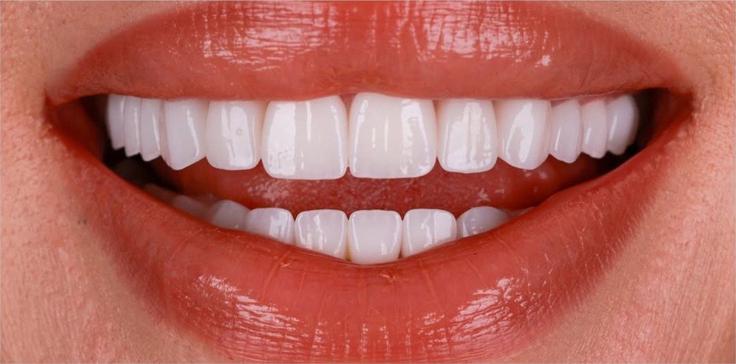 Efter – Hollywood Smile i zirkonia